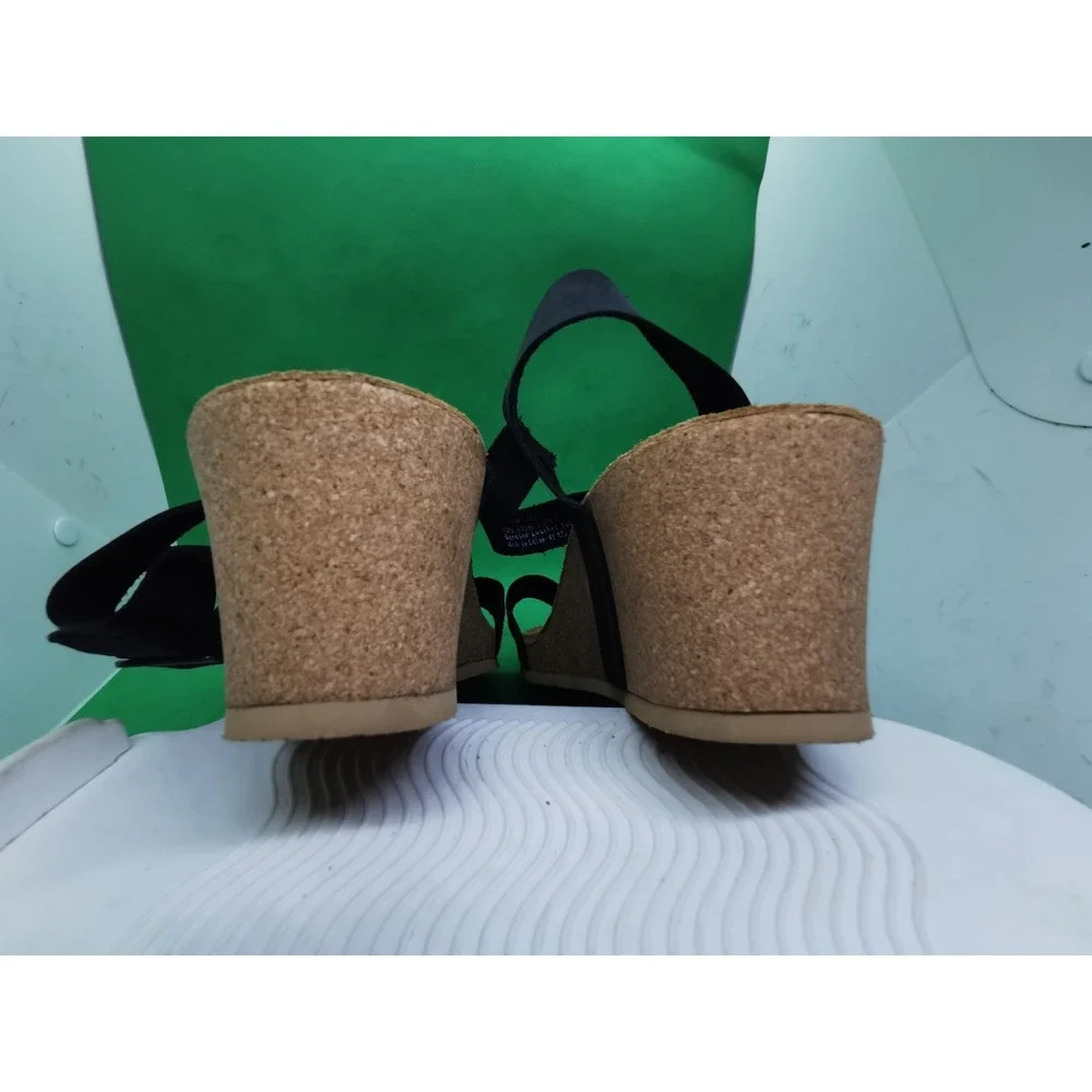 Aetrex Women's Lexa Orthopedic Ankle Strap Arch Support Wedge Sandals Size 10